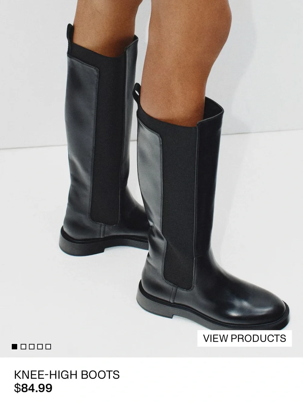 NWT H&M Knee-High Black Women's Boots size 6